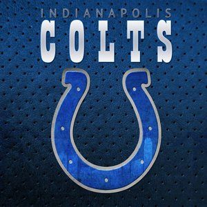 COLTS  Blue Leather look Tumbler -  20 oz Stainless steel cup w/ lid